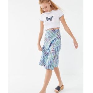 UO Monarch Butterfly Slip Skirt
